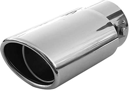 Auspuffblende Endrohr Auspuff Universell Schalldampfer Sport Oval Sportauspuff Endrohrblenden Blende Edelstahl AutoHobby