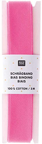 3 m Schrägband - Neon-Pink - Falzung: 40/20