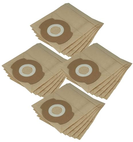 vhbw 20x Staubbeutel Ersatz für Bosch 2609256F34 für Staubsauger | 18,1cm x 15,2cm braun