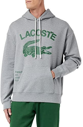 Lacoste Sweatshirt à Capuche Homme Agate Chine XS