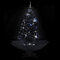 Hommdiy Schneiender Weihnachtsbaum mit Schirmfuß Schwarz 140 cm PVC