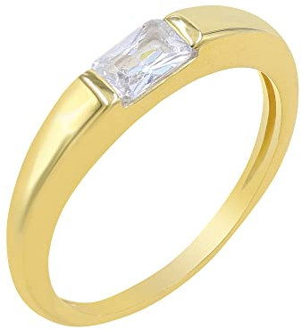 Baguette-Ring, Baguette-Eheringe, Baguette-Diamantband, perfektes Stapelringe, Geschenk für sie, Baguette-Verlobungsring, Edelstein-Metall, künstlicher Diamant, Metall, Erstellter Diamant