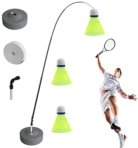 cypreason Badminton Training Tool Badminton Practice Training Aid Single Badminton Training Device Adjustable Badminton Training Device For Badminton Learners And Children