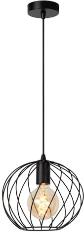 LUCIDE DANZA - Pendelleuchten - Ø 25 cm - 1xE27 - Schwarz