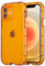 EYZUTAK Luminous Phone Case for iPhone 11 6.1 inch, Fluorescence TPU Shining in the Dark Night Glowing Transparent Soft Back Cover Shockproof Protector Thin Light up Bumper Case - Marigold/Orange