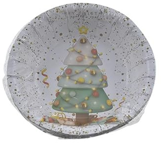 Nataluna L.Albero Nat. Piatti TONDI 16cm 8pz, Come da Foto