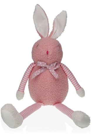 Versa Türhalter Hase rosa Textil 26 x 34 x 32 cm