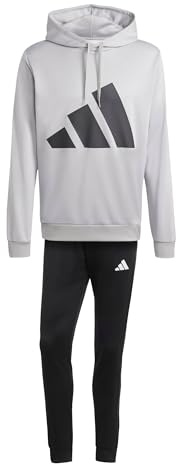 adidas Herren BIG LOGO FRENCH TERRY HOODED TRACKSUITS, medium grey heather, XXL
