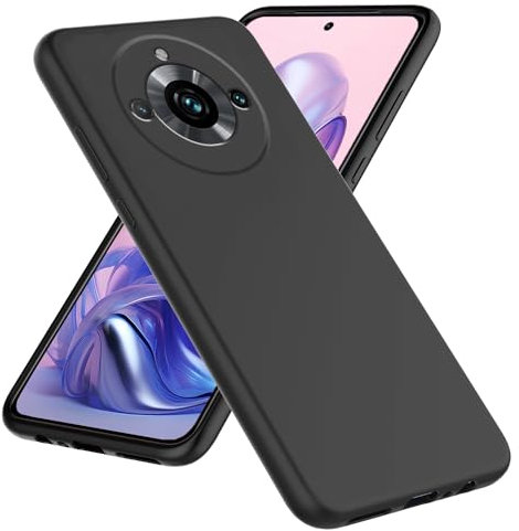 YSONCHAN Funda de Móvil para Realme 11 Pro+ (Plus)/ Realme 11 Pro 5G, Carcasa Protectora Antichoque, Funda Silicona Suave para Teléfono Limpieza Duradera, Funda Bumper. Negro