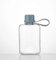 IDIDG Flat Water Bottle Travel Flask Portable 8.2 oz BPA Free Tritan Square Water Bottles Leakproof Slim Water Bottle for Purse Travel Pocket Sports Fitness (Blue, 8.2 OZ)