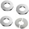 Abdeckrosette für Rohre, 25MM Edelstahl Rosetten Abdeckung Wasseruhr Rohrmanschetten Geteilte für Küche Badezimmer HeizköRperrohre (4er Pack)