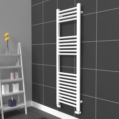 Lux Heat White Ladder Towel Radiator 1200mm (H) x 400mm (W)