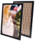 Generisch Bilderrahmen 50x75 Schwarz, Holz MDF Rahmen mit Bruchsicherem Glas, Rahmen 75x50 Puzzle Wandrahmen, Moderner Fotorahmen für Collage, Puzzles & Poster
