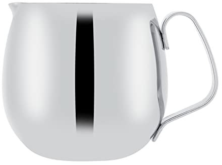Stainless Steel Milk Frothing Pitcher | 300ml / 350ml / 600ml Latte Coffee Cup | - & Sturdy | Secure - Grip Handle for Steady Pouring (300ml)