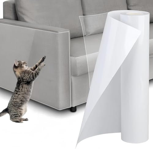 Katzen Kratzschutz,Kratzschutz Sofa Katze Tape, Anti Kratz Folie Selbstklebend Flexibler Schnitt für Fit Couch Tür Wand (30 * 500cm)