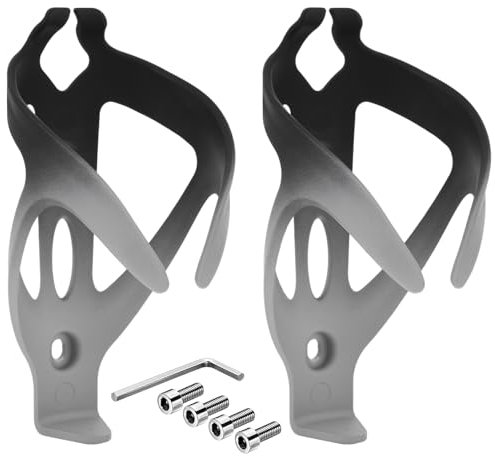 AOOSA Bike Water Bottle Cage, 2 Pack Lightweight Cycling Bottle Holder, Durable Bicycle Bottle Cage, Non-Slip Universal Bicycle Drink Cup Holder for Road Bike and Mountain Bike