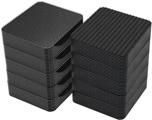 Sirxlevcy Fixierte Flicken für Autoteppiche, Heimboden-Fußmatten, Anti-Rutsch-Griffbänder, Schwarz, 1 Satz B