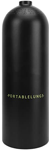 4 l Sauerstoff für Luft-Tauchbrunnen, hohe Kapazität, um Luft zu sparen, professionelle Taucher, geeignet für Wasser und Schwimmen (BLACK)