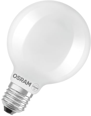 Osram LED-Lampe Star Globe G95 60 Filament, 2700 K warmweiß, 5,9 W, E27, matt, 806 lm, 15.000h, für Pendelleuchten, Ballform, blendfrei