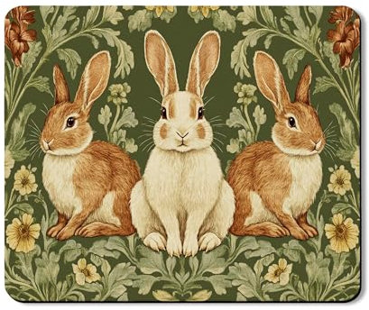 Tapis de protection vintage pour machine à laver et sèche-linge Motif lapin rétro 50,8 x 61 cm