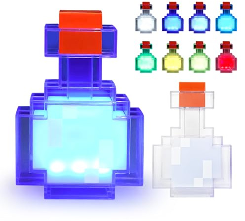 Meleager 3D Zaubertrank Flasche Licht, Zaubertrankflasche Nachtlicht, LED Wall Lampe Kinder, 8 Farben Einstellbar, Nachttischlampe, Geschenk für Gamer
