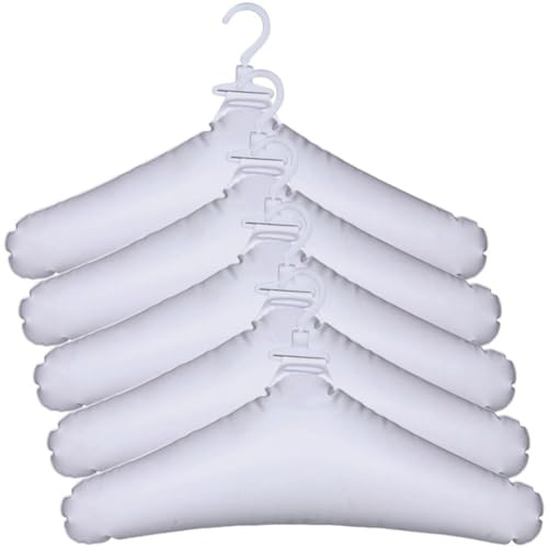 Ericetion Lot De 5 Cintres Gonflables De, Cintres Ronds Blancs pour Vêtements, pour Voiture, Camping, Intérieur Extérieur