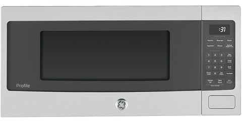 GE Profile PCHK11S1WSS 1.1 Cu Ft Countertop Microwave, 800W, Sensor Cooking, Scan-to-Cook, Wi-Fi Enable, Built-In Capable, Stainless Steel