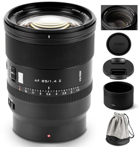 VILTROX 85mm F1.4 Pro Z Vollformat-Objektiv für Nikon Z, Autofokus, lichtstarkes mittleres Teleobjektiv mit HyperVCM-Motor für Nikon Z-Bajonett Z30 Z50 Z50II ZFC Z5 Z5II Z6 Z6Il Z6IlI Z7 Z7II Z8 Z9 ZF