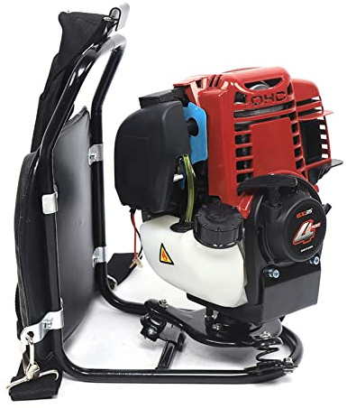 Decespugliatore a benzina 1,4 CV, zaino con motore a 4 tempi, per agricoltura e giardino, versatile rimozione senza grattacieli con diserbo, falciatura e allentamento, 35,4 ccm, tagliaerba 4500 – 8500