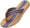 Tongs pour Hommes été Antidérapantes Plage Piscine Sandales Thongs Chaussures, Bleu, 41 EU