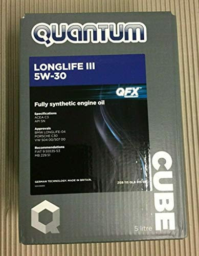VW Genuine Quantum Longlife 5W-30 Fully Synthetic Engine Oil 5 Litres