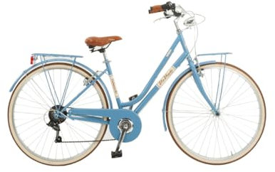 Via Veneto Cityfahrrad MALAGUETA 28 Zoll Lady, BLU Mama Non Mama