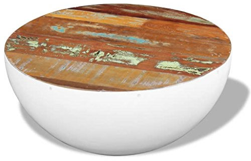 Festnight Modern Couchtisch Kaffeetisch Schlüsselform Wohnzimmer Beistelltisch Sofatisch Rund ? 60 x 30 cm