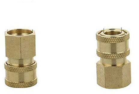 Hochdruckreiniger-Adapter, 2 Stück, 1/4-Zoll-Hochdruckreinigerkupplung, Adapter, Schnellentriegelung, Gartenschlauch, Auto-Spritzpistole, Anschluss (12#)