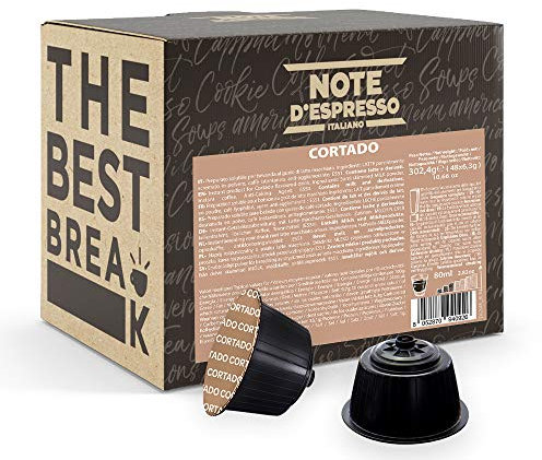 Note d'Espresso - Cortado - Capsules de Café - Exclusivement Compatible avec les Machines NESCAFE* DOLCE GUSTO* - 48 caps