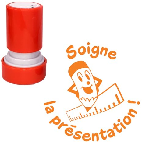 Soigne la Présentation Stempel für Lehrer, 22 mm, Orange