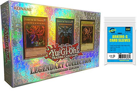 a YuGiOh! Legendary Collection Gameboard Edition - LC01 | DEUTSCH | Yu-Gi-Oh! Karten NEU | + Arkero-G 100 Small Soft Sleeves japanische Kartenhüllen