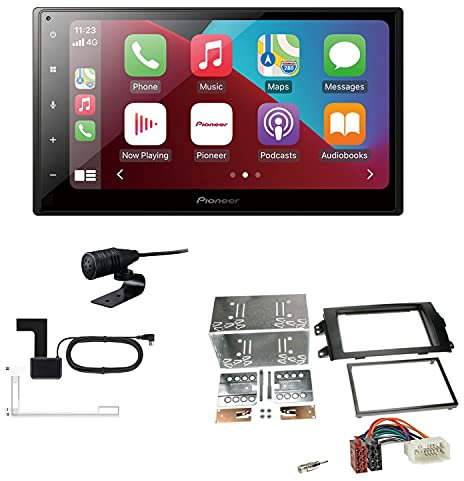 Pioneer SPH-DA160DAB 2-DIN Autoradio CarPlay Android Auto Bluetooth DAB USB passend für FIAT Sedici ab 2006 schwarz