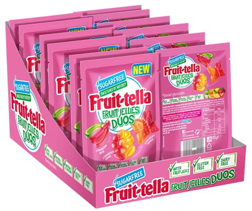 Fruittella Sugar Free Fruit Duos - Pack of 12 bags