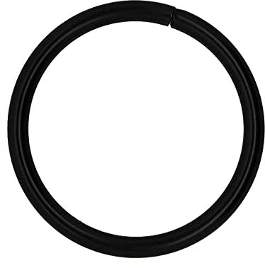 10 stabile Metallringe Rundringe O-Ringe Gurt-Ringe, Größen-/Farbwahl, Farbe:schwarz matt, Größe:38x5mm