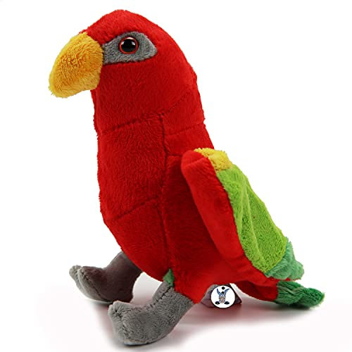 Amazone Kuscheltier Lori rot Vogel Papagei Prachtlori Plüschtier MOTAI - Kuscheltiere*biz