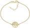 Materia Damen Armband Lebensbaum Gold - 925 Silber vergoldet 16-19,5cm SA-146-Gold
