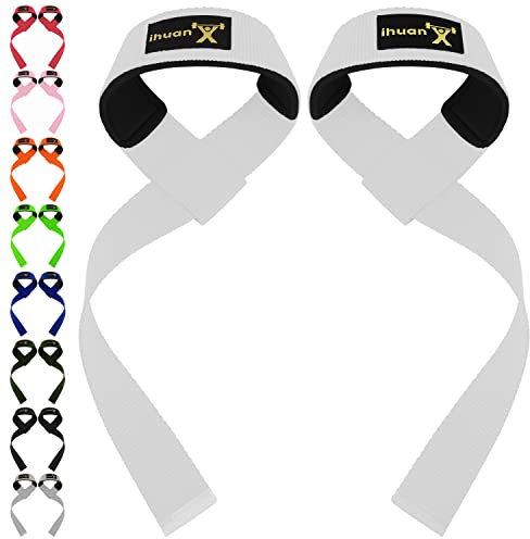 ihuan Zughilfen Krafttraining Lifting Straps, Handgelenk Bandagen für Fitness Training, Sport Bodybiulding gürtel für Handgelenkschutz,Wrist Wrap stützen schwere Gewichte