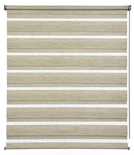 Gardinia Doppelrollo de Luxe Cappuccino-Melange 90 x 240