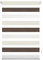 Blindecor Indus Tenda a rullo tricolore senza attrezzi | Tenda a rullo a doppio strato | Tenda tricolore giorno e notte, Marrone, Crema 37 x 180 cm (Larghezza x Altezza) | Tessuto 34 x 175 cm