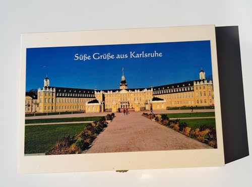Süße Grüße aus Karlsruhe Holzschachtel mit 24 Coppeneur Pralinen aus unserem Sortiment