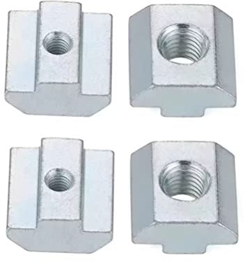 FEEIMOL Tuercas en T, Tuercas de Ranura en T, Tuercas de Corredera en T para Perfil de Aluminio (45 Serie) M10, 10pcs