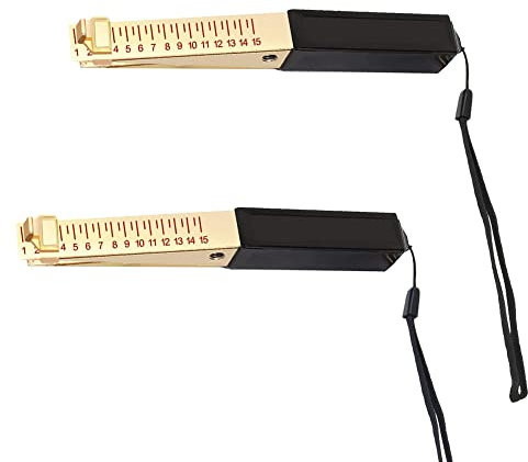 Rebanky 0.5mm Fire Door Gap Measure Door Gap Measuring Tool Fire Door Gap Gauge Wedge Shaped Vernier Feeler Gauge Engineering Ruler for House Engineering Inspection Flatness Measuring,2 pcs