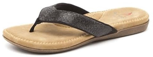 SPICE UP Damen Mavani Flache Sandale, 31000 Preto, 37 EU