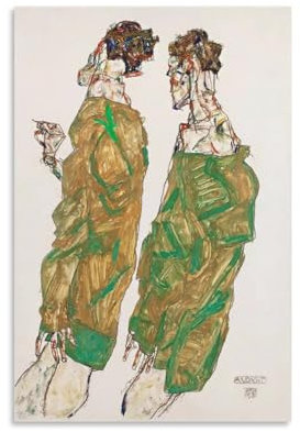 NgAnoh Kunstdruck auf Leinwand von Egon Schiele Devotion von Egon Schiele, Kunstdruck auf Leinwand, modernes Familienschlafzimmer-Dekor, 30 x 45 cm